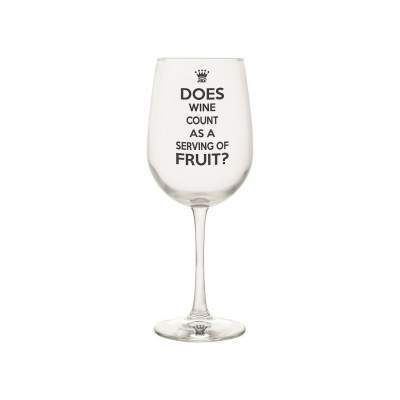 Does wine count as a serving of fruit wine glass