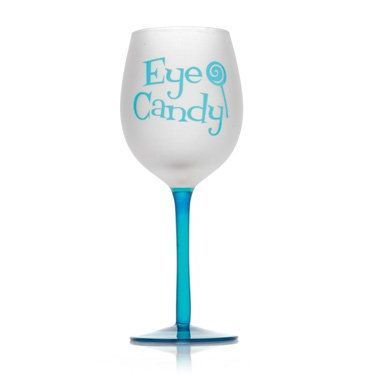 Eye candy wine glass