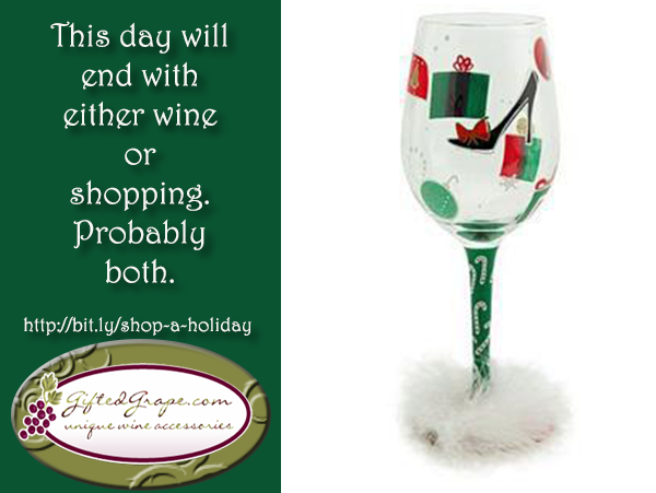 Shop A Holiday Wine Glass