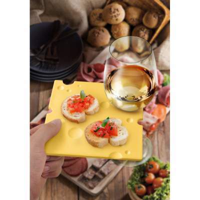 Wine Glass Holder Plates Swiss Cheese