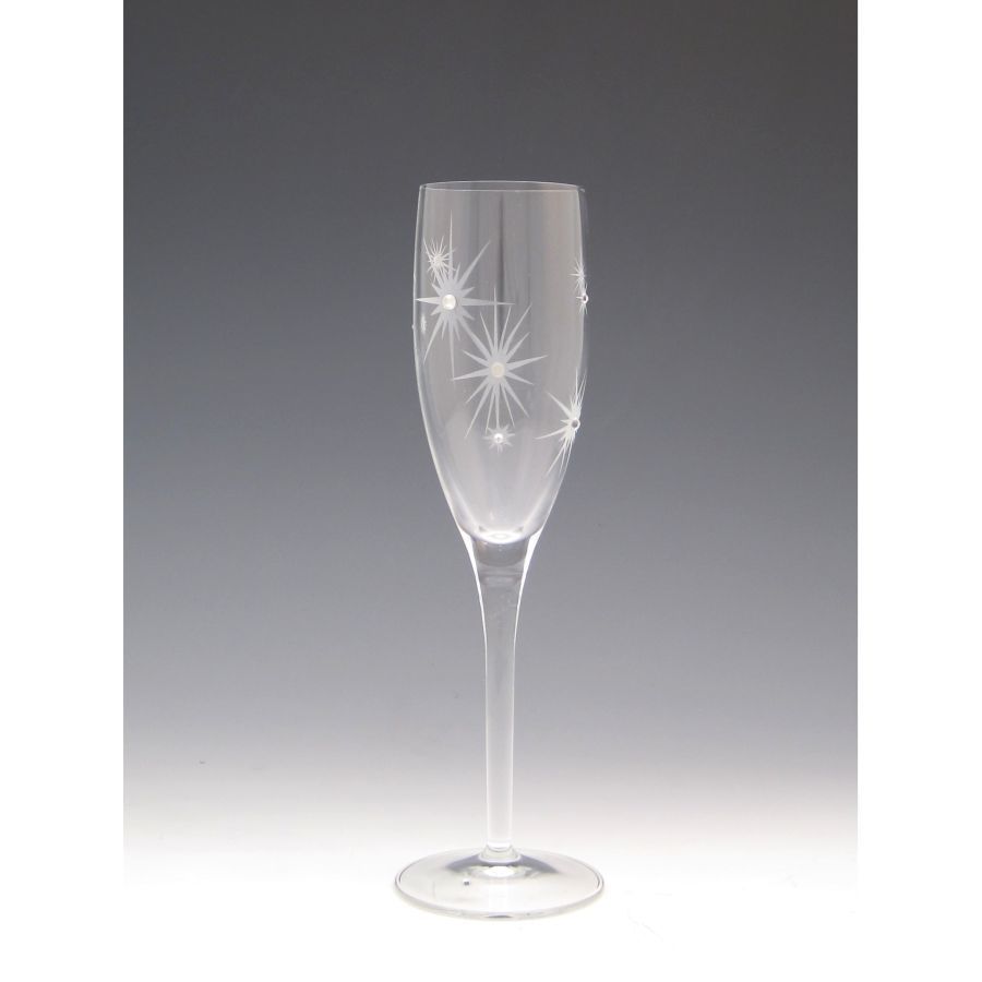 Twinkle Champagne glass with Swarovski crystals