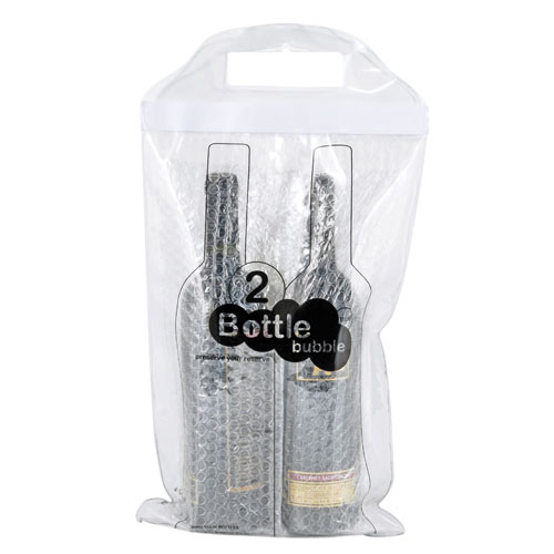 Bubble Pack for Wine Travel Two Bottle Back