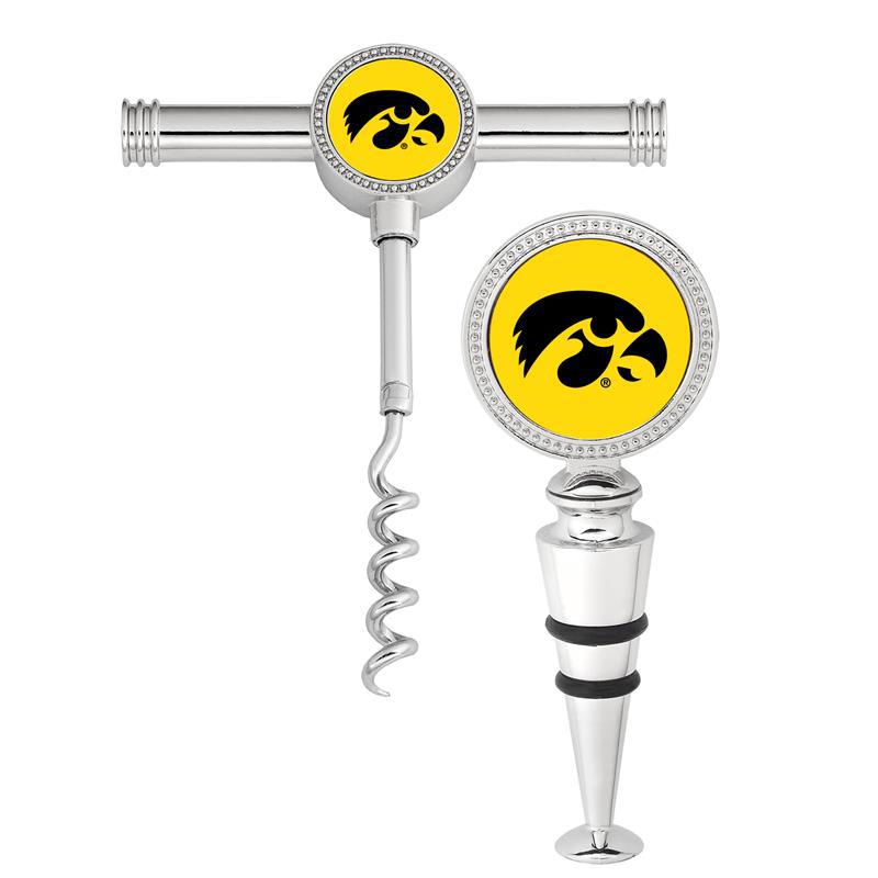 University of Iowa Corkscrewn and Wine Stopper