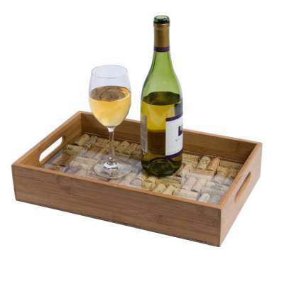 Wine cork DIY yourself serving tray